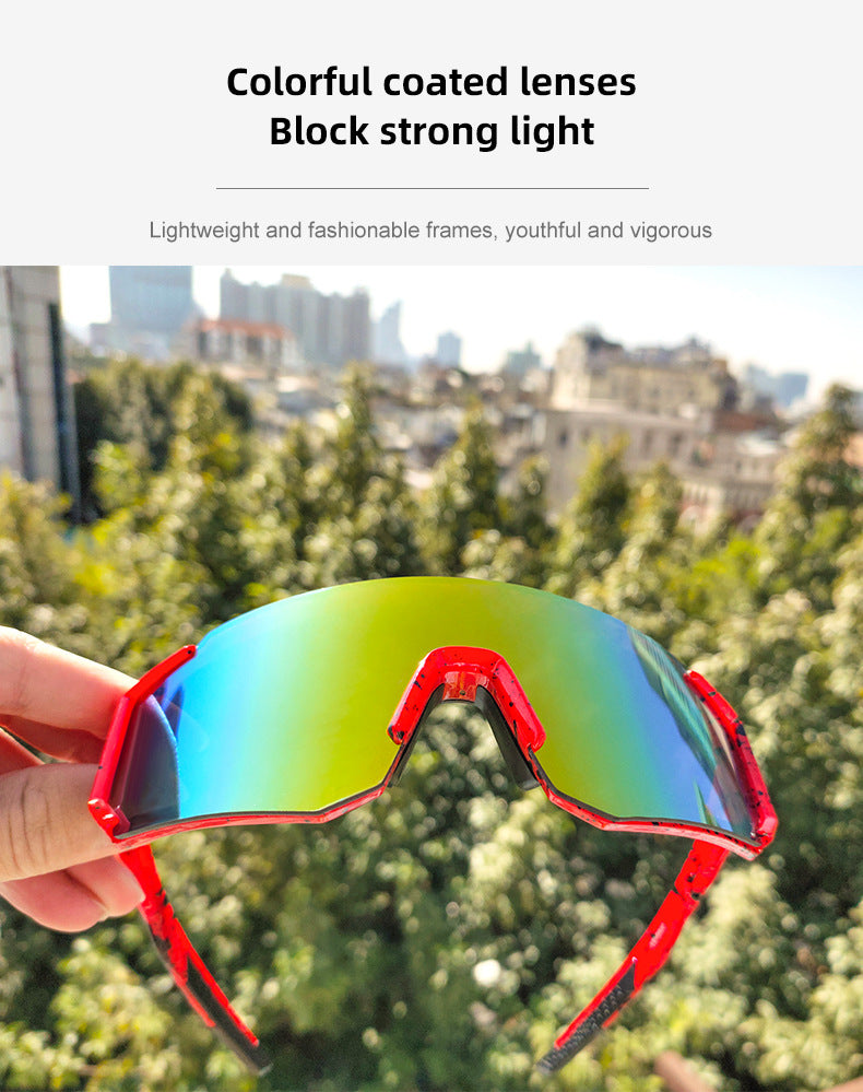 Cycling Sunglasses Men Women Motorcycle Goggles Ski Windproof Outdoor Sports Bike Glasses Anti-UV HD Vision Sun Visor Eyewear