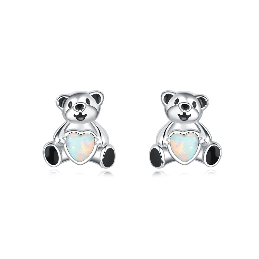 2025 HOT 925 Sterling Silver Stud Earrings S925 Heart Shaped Zircon Simple Fine Wedding Jewelry Christmas Thanksgiving Gifts