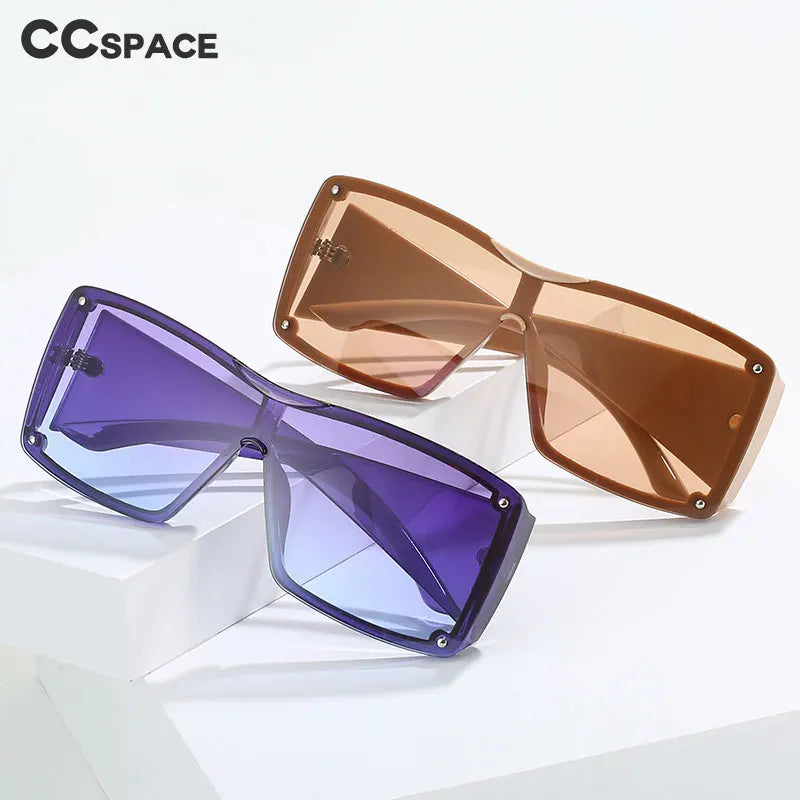 56426 Oversized Goggle Sunglasses Men Women Fashion Square Sun Glasses Brand Design One-Piece Lens Shades Uv400