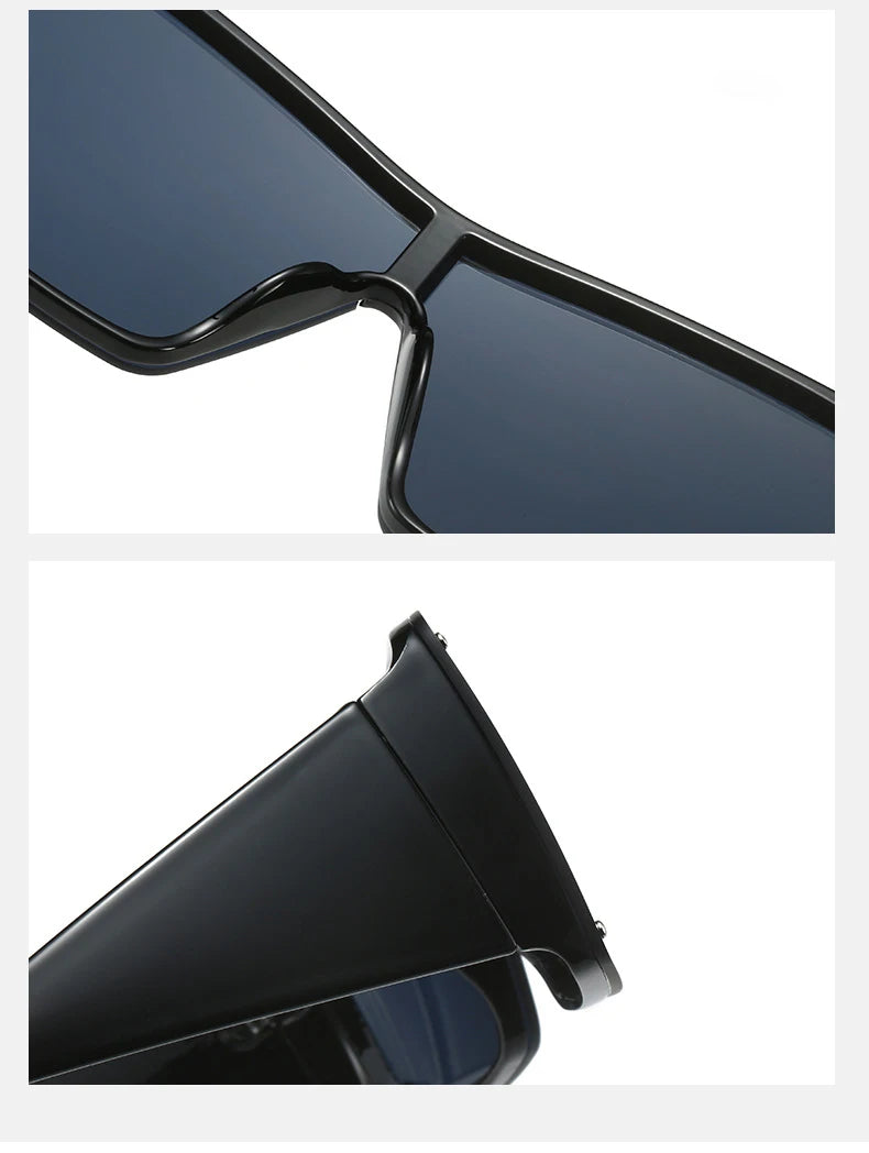 56426 Oversized Goggle Sunglasses Men Women Fashion Square Sun Glasses Brand Design One-Piece Lens Shades Uv400