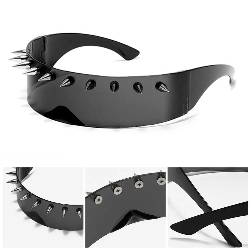 Unisex Eyewear Metal Rivet Party Sunglasses Lightweight Design Cosplay Sun Glasses Shade Eyewear For Men Солнцезащитные Очки