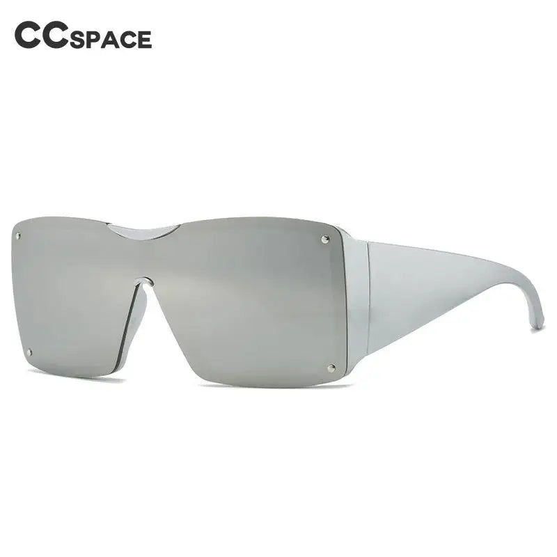 56426 Oversized Goggle Sunglasses Men Women Fashion Square Sun Glasses Brand Design One-Piece Lens Shades Uv400
