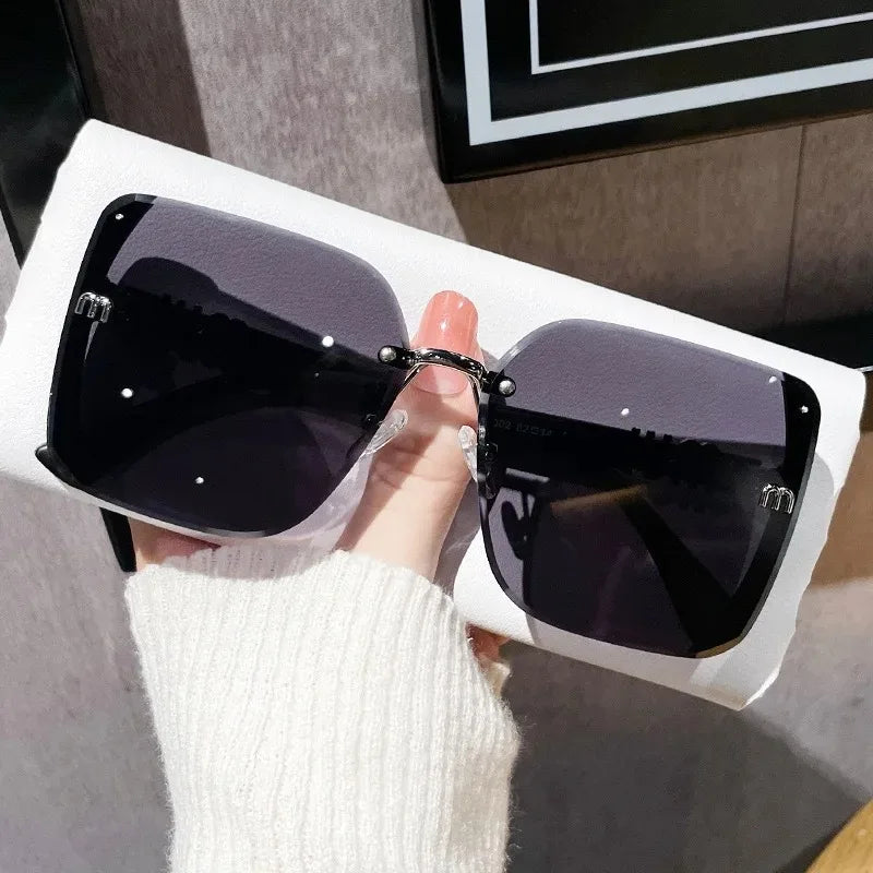 Fashion Oversized Square Sunglasses Women 2025 Luxury Brand Sun Glasses Vintage Sun Glasses Female Shades Outdoor Eyeglasses