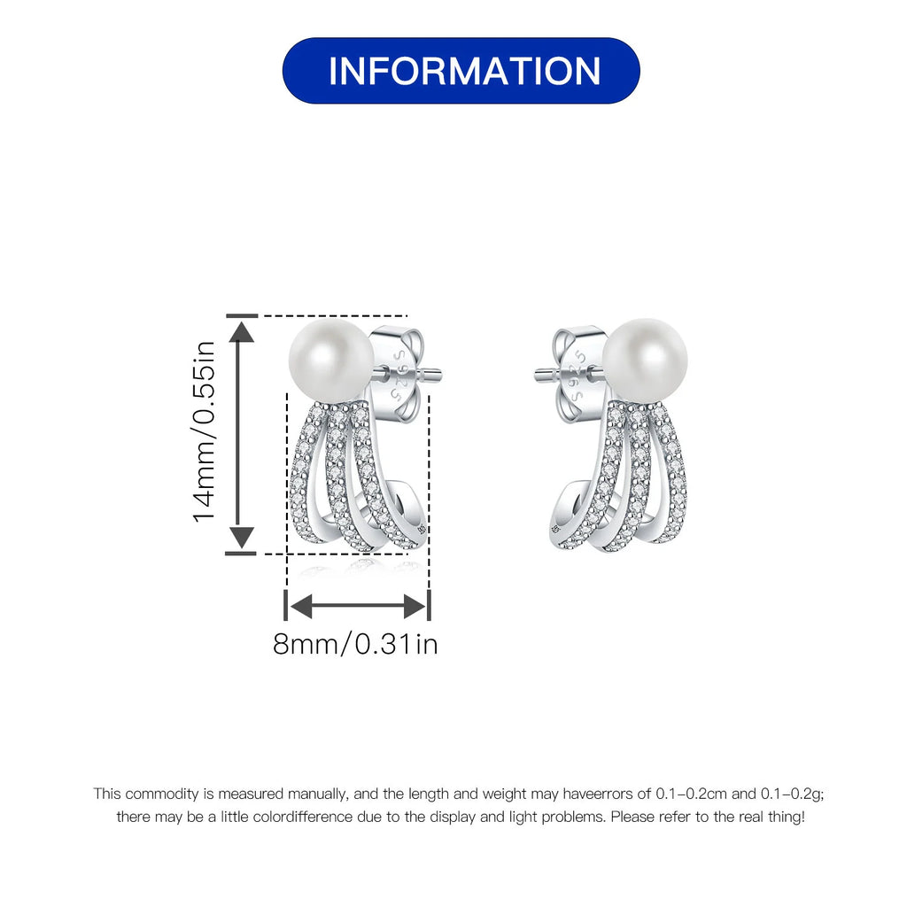 2025 HOT 925 Sterling Silver Stud Earrings S925 Heart Shaped Zircon Simple Fine Wedding Jewelry Christmas Thanksgiving Gifts