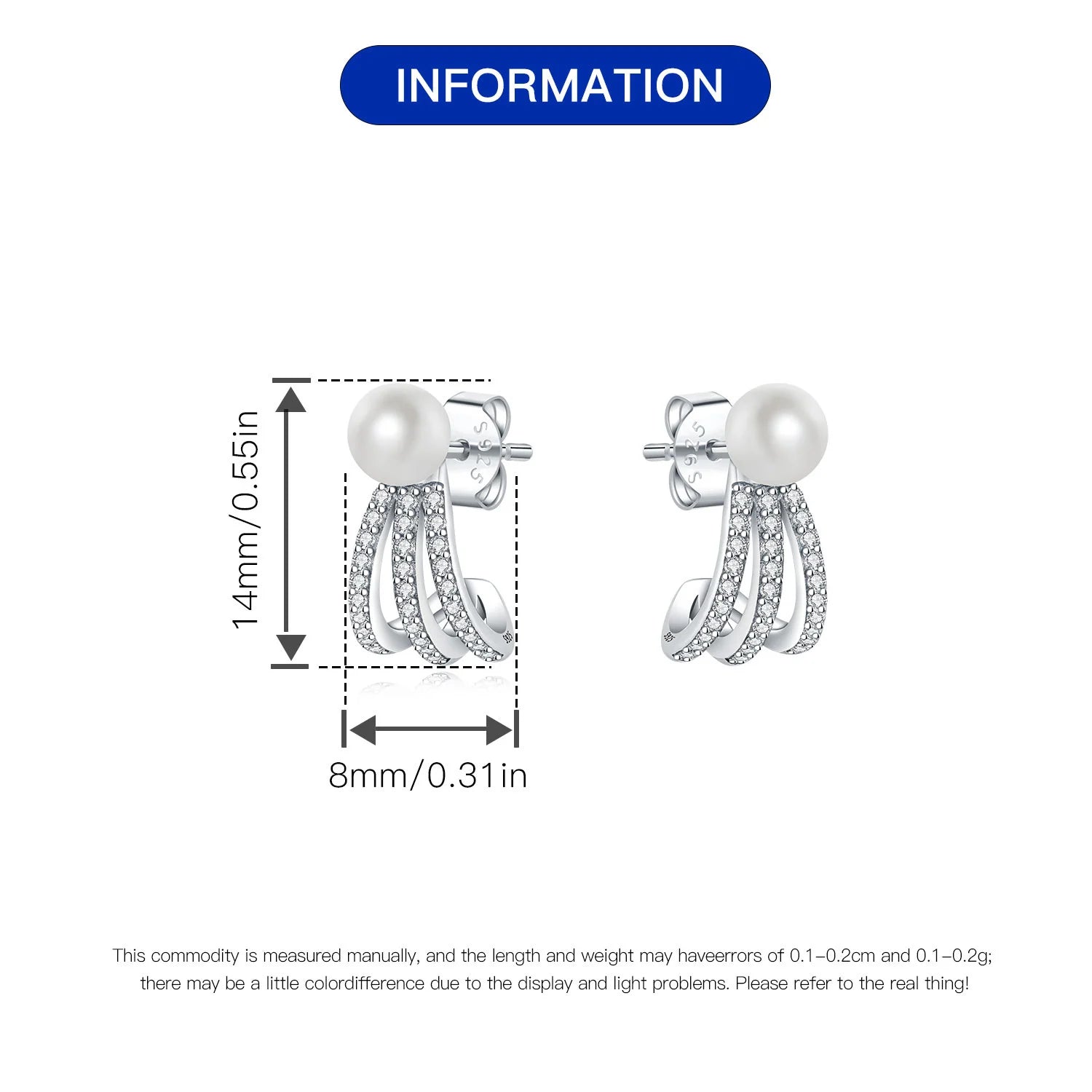 2025 HOT 925 Sterling Silver Stud Earrings S925 Heart Shaped Zircon Simple Fine Wedding Jewelry Christmas Thanksgiving Gifts