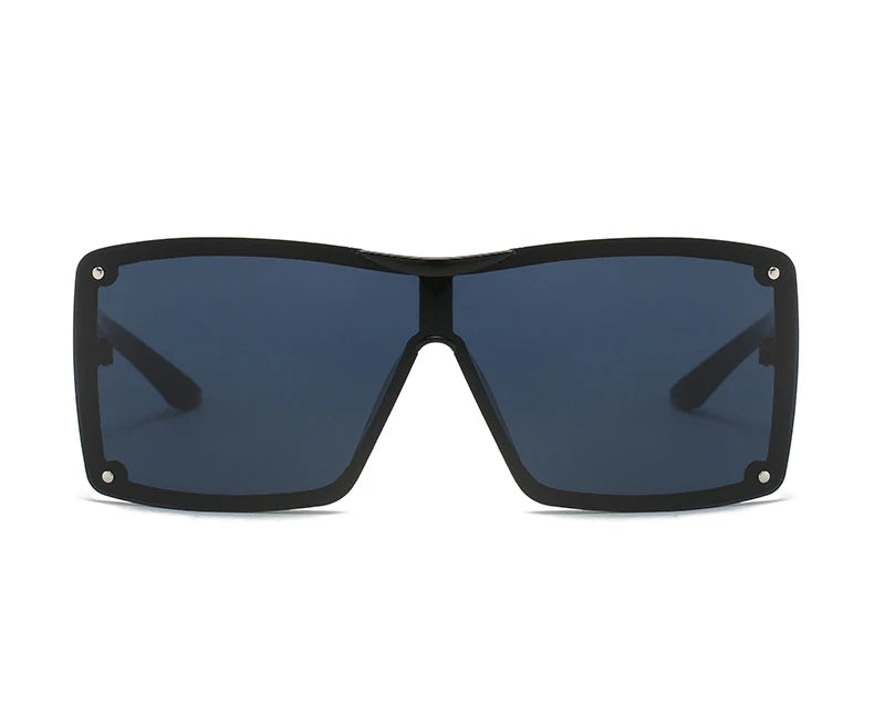 56426 Oversized Goggle Sunglasses Men Women Fashion Square Sun Glasses Brand Design One-Piece Lens Shades Uv400