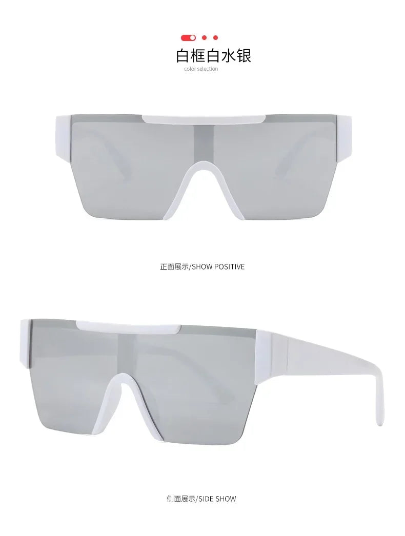 Steampunk Y2k Sport Sunglasses Women 2025 Luxury Men Sun glasses For Female 2000's Futuristic Goggles Eyewear Accessories Lenses