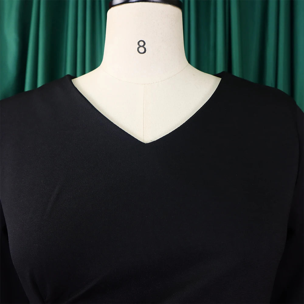 Women 2 Pieces Pants Sets Blouse V Neck Full Sleeve & Long Trousers Straight Elegant Ladies Birthday Party Dinner Outfits Cloth