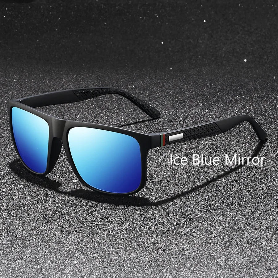 Fashion Unisex Vintage Square Sunglasses Men Women Fishing Driving Man Luxury Brand Designer Sun GlassesAnti-Glare UV400 Eyewear