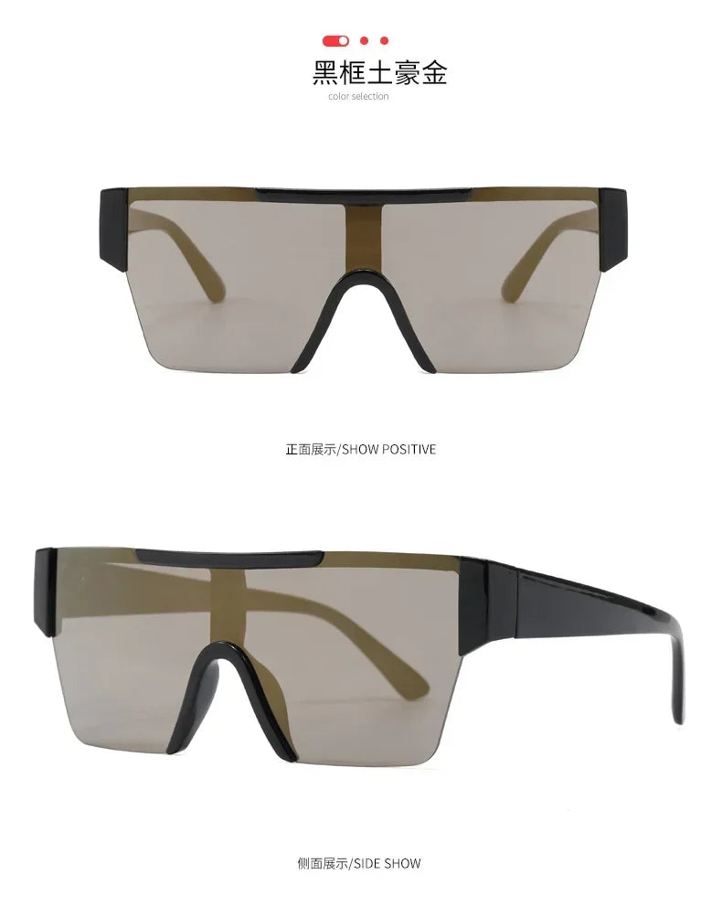 Steampunk Y2k Sport Sunglasses Women 2025 Luxury Men Sun glasses For Female 2000's Futuristic Goggles Eyewear Accessories Lenses