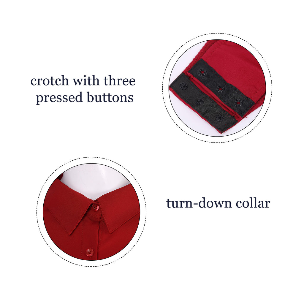 Women's Body Shirt Office Lady Work Uniforms White Blouses Slim Clothes Long Sleeve OL Shirt Leotard Easy Care Work Tights Shirt