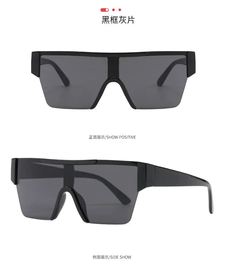 Steampunk Y2k Sport Sunglasses Women 2025 Luxury Men Sun glasses For Female 2000's Futuristic Goggles Eyewear Accessories Lenses