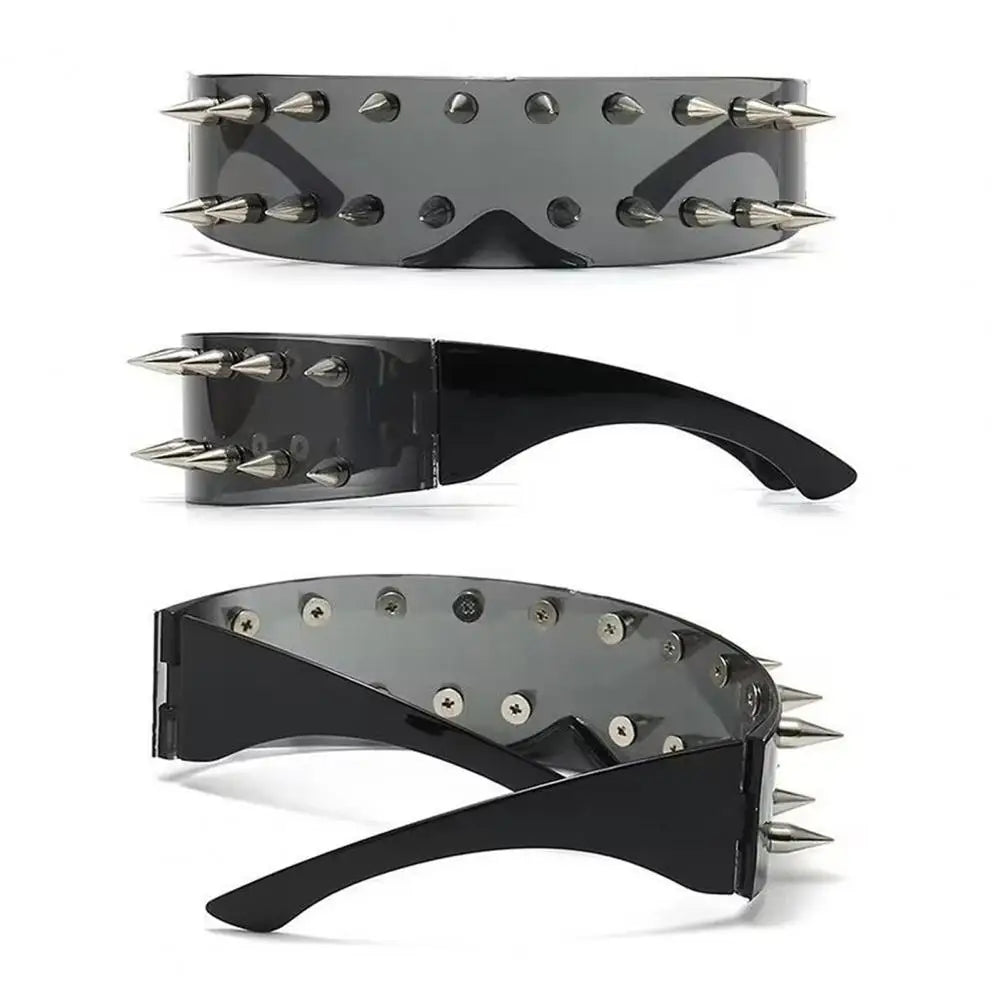 Unisex Eyewear Metal Rivet Party Sunglasses Lightweight Design Cosplay Sun Glasses Shade Eyewear For Men Солнцезащитные Очки