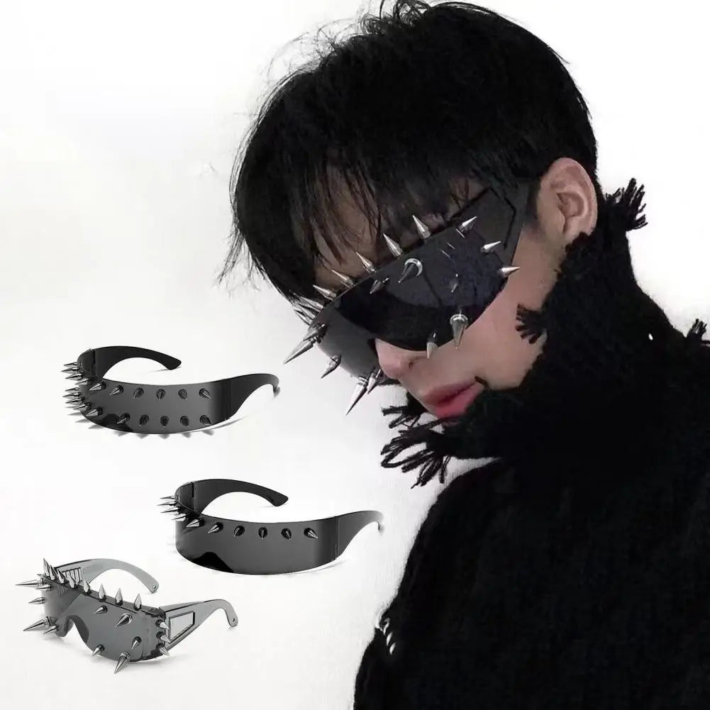 Unisex Eyewear Metal Rivet Party Sunglasses Lightweight Design Cosplay Sun Glasses Shade Eyewear For Men Солнцезащитные Очки