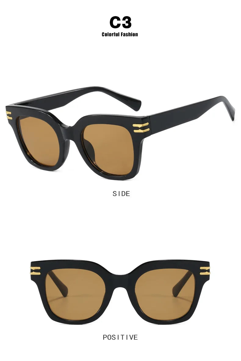 Square Oversized Sunglasses 2025 Trendy Premium UV Blocking Driving Sun Glasses for Men Women personality Unisex Eyewear Shades