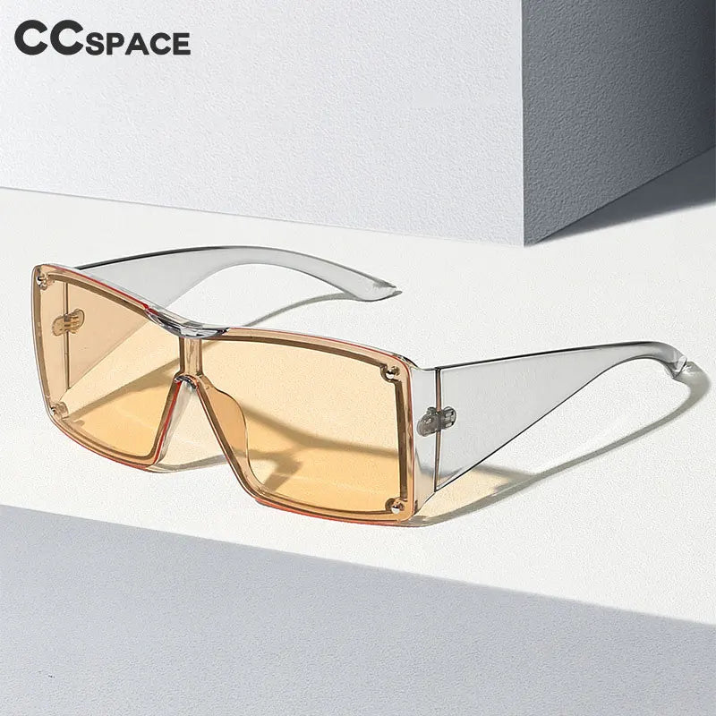 56426 Oversized Goggle Sunglasses Men Women Fashion Square Sun Glasses Brand Design One-Piece Lens Shades Uv400