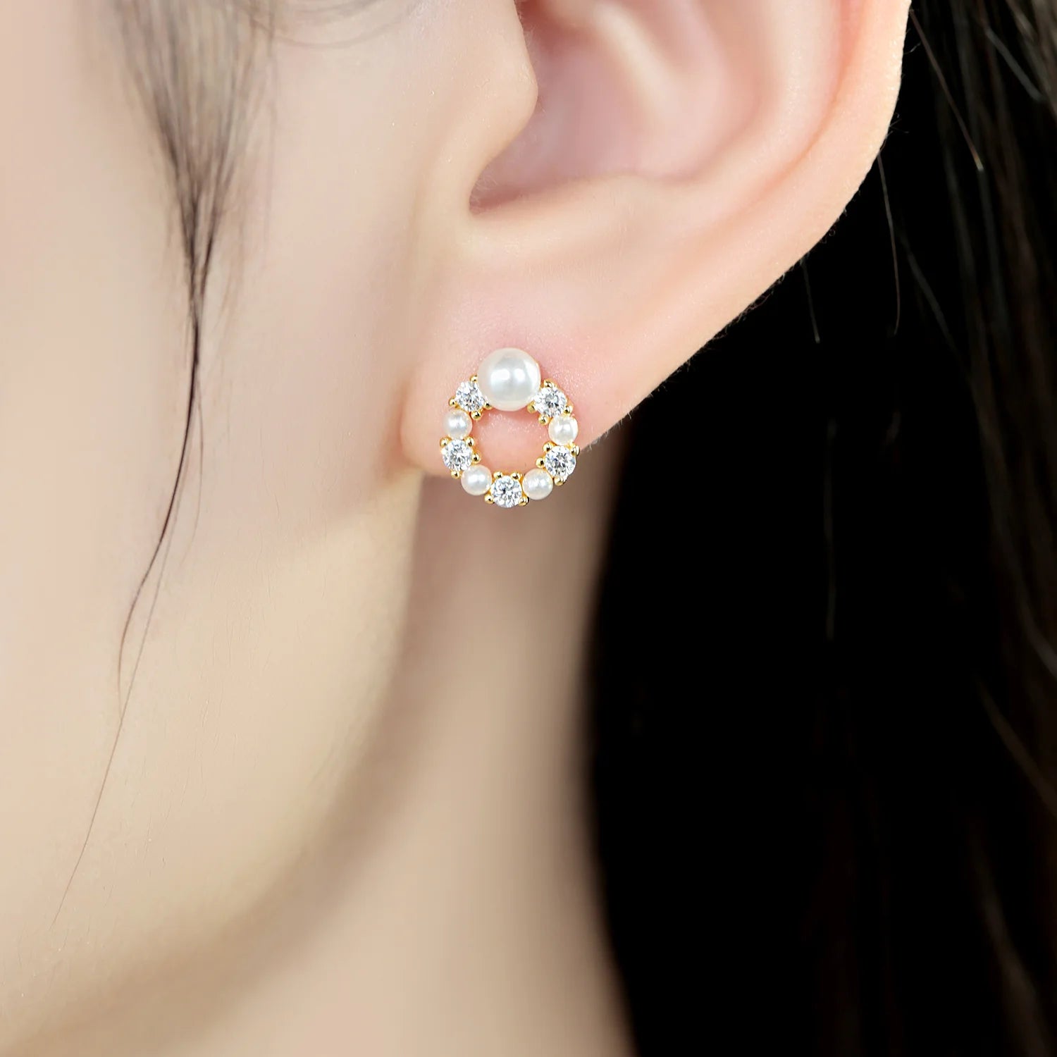 2025 HOT 925 Sterling Silver Stud Earrings S925 Heart Shaped Zircon Simple Fine Wedding Jewelry Christmas Thanksgiving Gifts