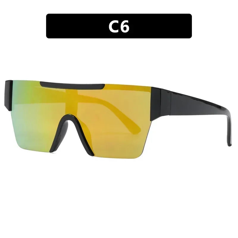 Steampunk Y2k Sport Sunglasses Women 2025 Luxury Men Sun glasses For Female 2000's Futuristic Goggles Eyewear Accessories Lenses