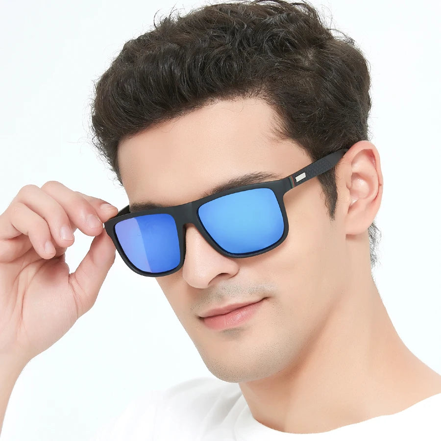 Fashion Unisex Vintage Square Sunglasses Men Women Fishing Driving Man Luxury Brand Designer Sun GlassesAnti-Glare UV400 Eyewear