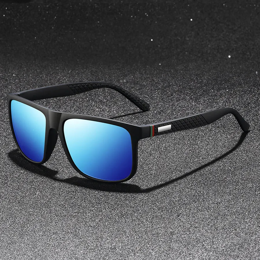 Fashion Unisex Vintage Square Sunglasses Men Women Fishing Driving Man Luxury Brand Designer Sun GlassesAnti-Glare UV400 Eyewear