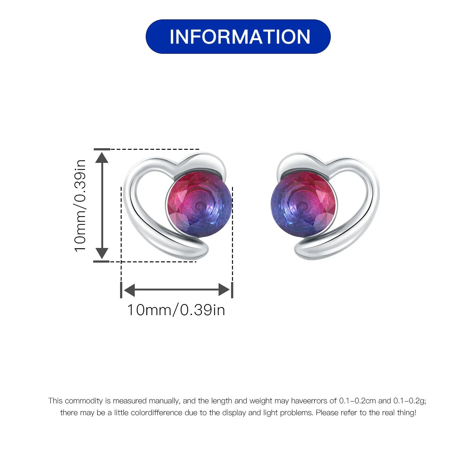 2025 HOT 925 Sterling Silver Stud Earrings S925 Heart Shaped Zircon Simple Fine Wedding Jewelry Christmas Thanksgiving Gifts