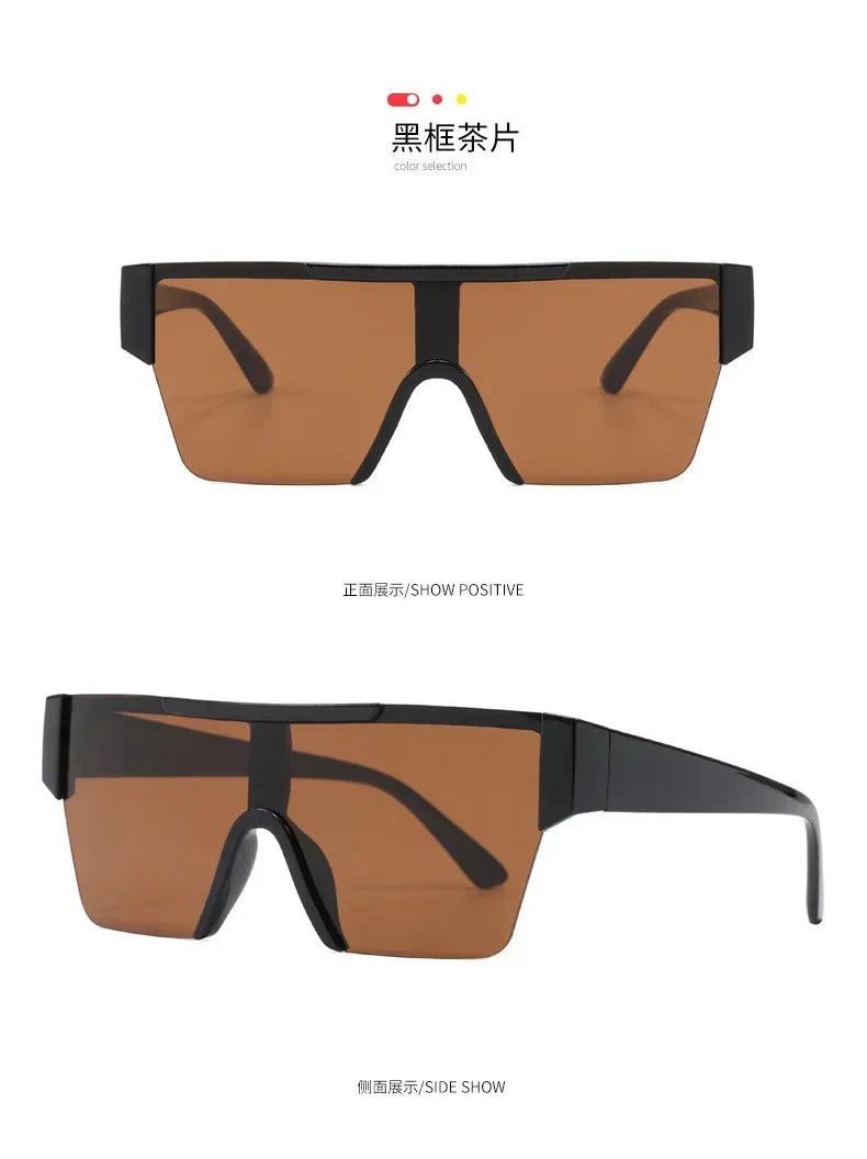 Steampunk Y2k Sport Sunglasses Women 2025 Luxury Men Sun glasses For Female 2000's Futuristic Goggles Eyewear Accessories Lenses