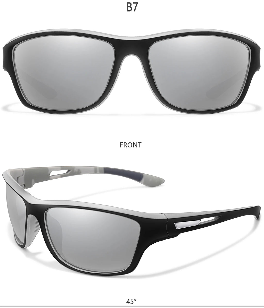 Men's Polarized Fishing Sunglasses Men Women Cycling Driving Hiking Sun Glasses Anti-glare UV400 Eyewear TAC Lens 1 pc