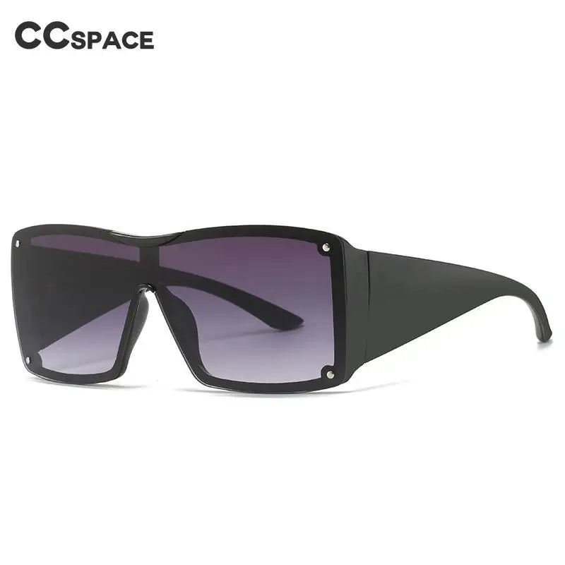 56426 Oversized Goggle Sunglasses Men Women Fashion Square Sun Glasses Brand Design One-Piece Lens Shades Uv400