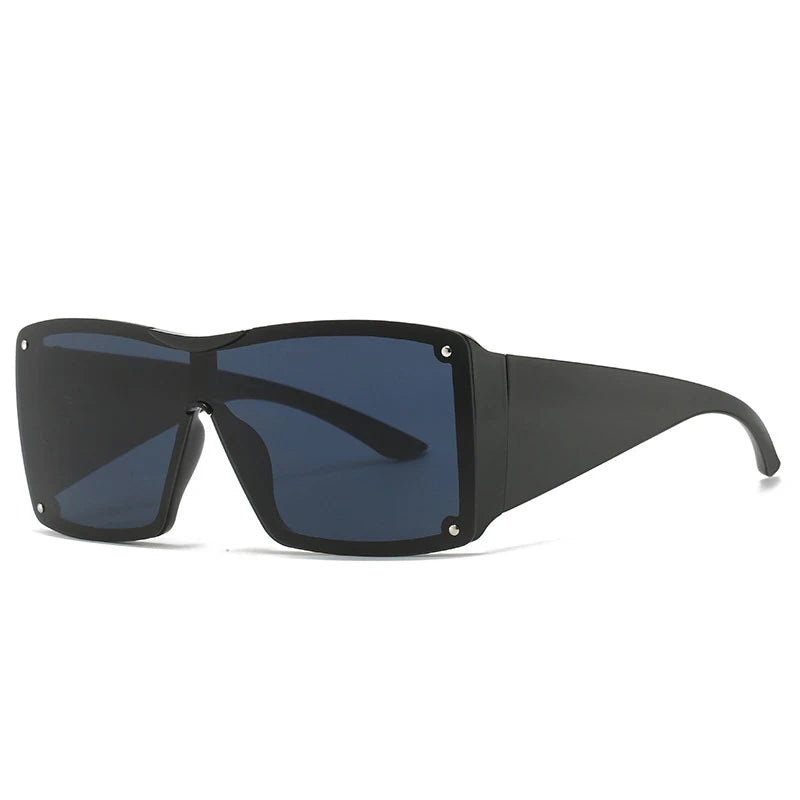 56426 Oversized Goggle Sunglasses Men Women Fashion Square Sun Glasses Brand Design One-Piece Lens Shades Uv400