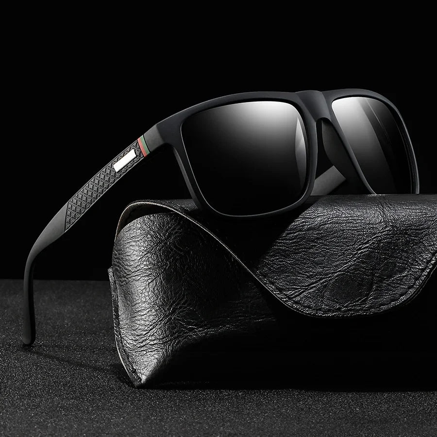 Fashion Unisex Vintage Square Sunglasses Men Women Fishing Driving Man Luxury Brand Designer Sun GlassesAnti-Glare UV400 Eyewear