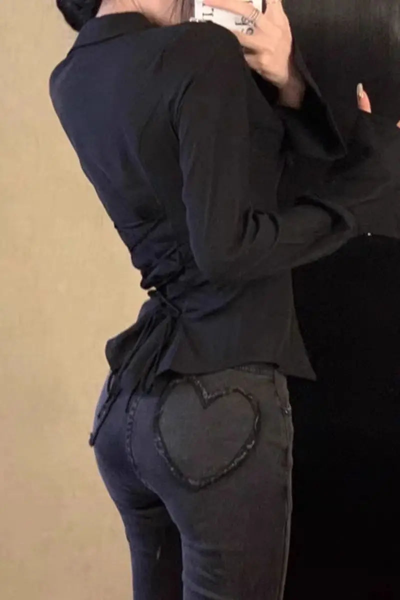 Chic White Shirt for Women 2025 Spring New Flattering Flared Sleeves Waist-Cinching Tie French Style Elegant Ladies Clothes Sexy