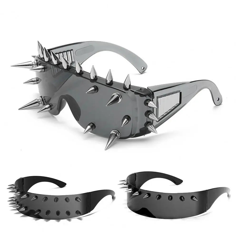 Unisex Eyewear Metal Rivet Party Sunglasses Lightweight Design Cosplay Sun Glasses Shade Eyewear For Men Солнцезащитные Очки