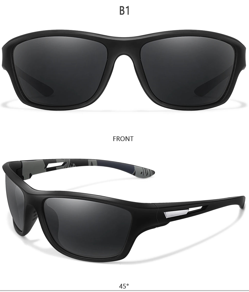 Men's Polarized Fishing Sunglasses Men Women Cycling Driving Hiking Sun Glasses Anti-glare UV400 Eyewear TAC Lens 1 pc