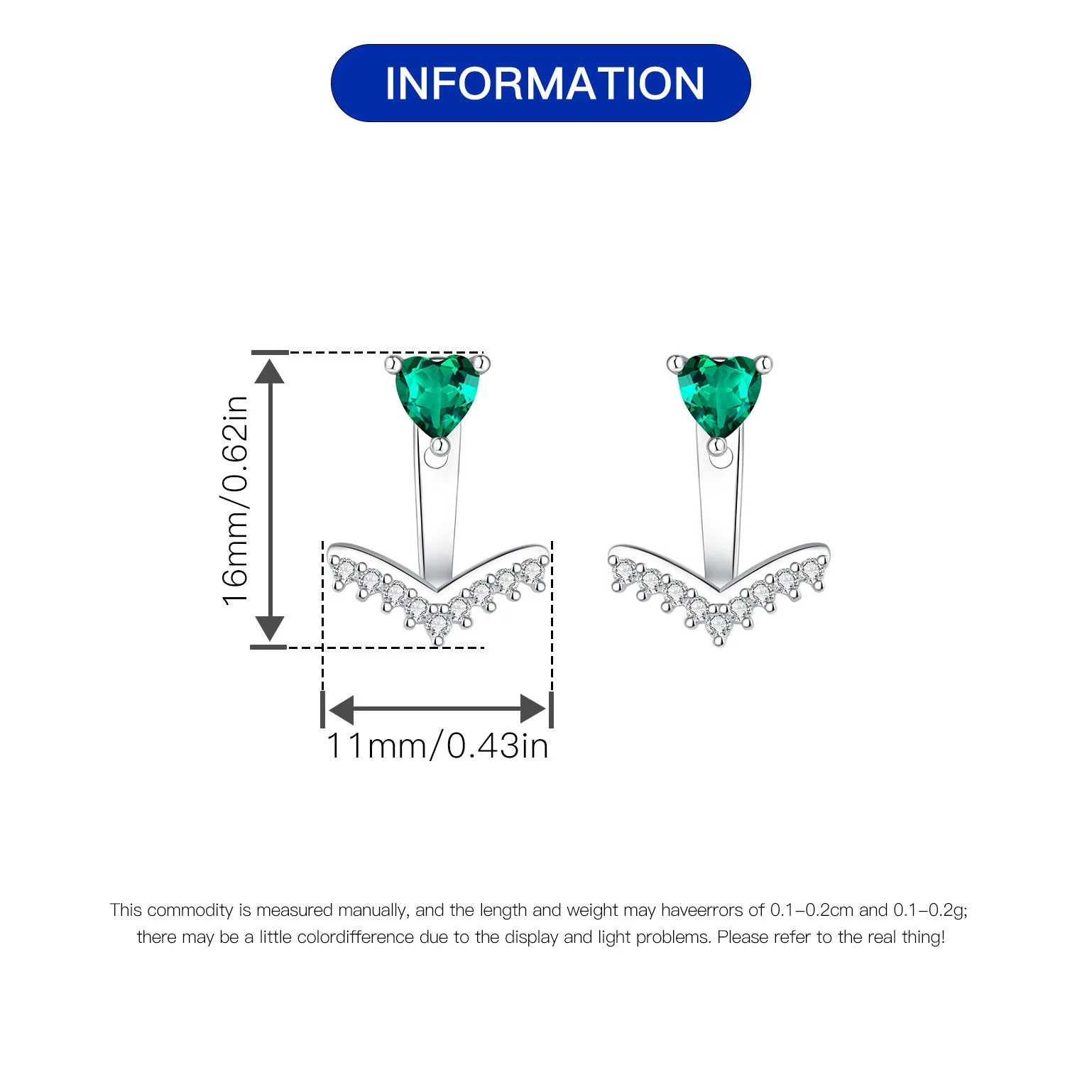 2025 HOT 925 Sterling Silver Stud Earrings S925 Heart Shaped Zircon Simple Fine Wedding Jewelry Christmas Thanksgiving Gifts