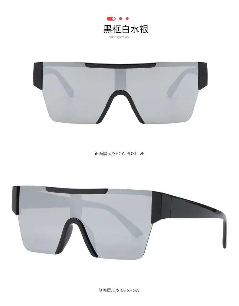 Steampunk Y2k Sport Sunglasses Women 2025 Luxury Men Sun glasses For Female 2000's Futuristic Goggles Eyewear Accessories Lenses