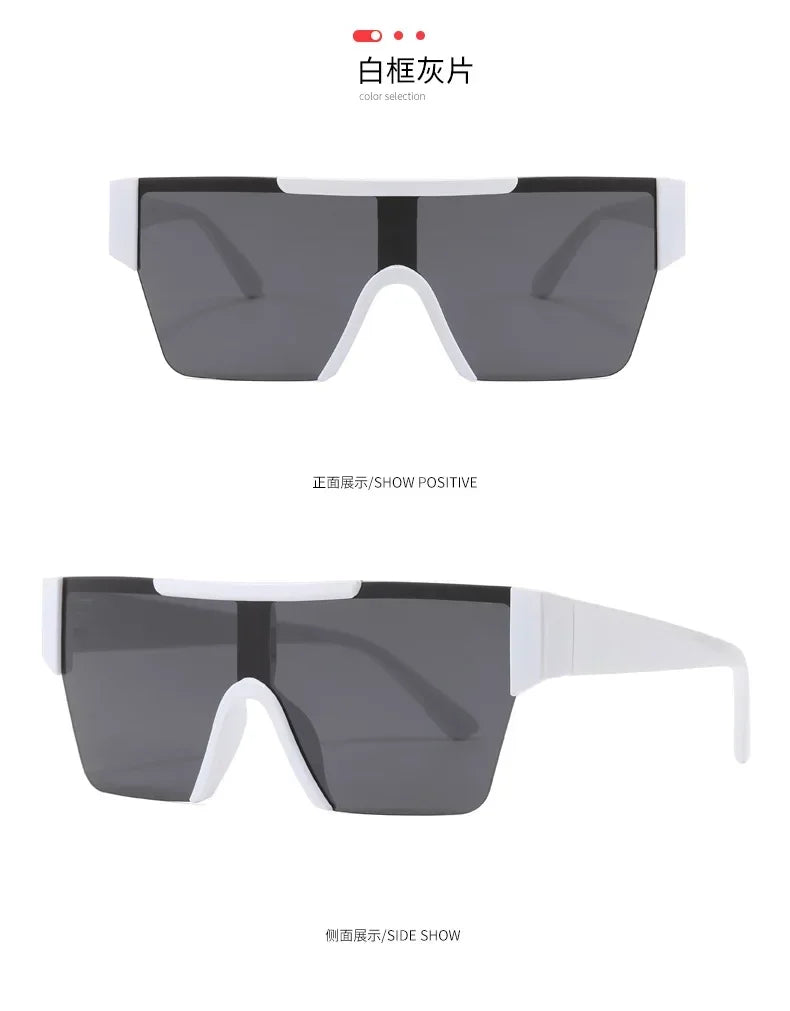 Steampunk Y2k Sport Sunglasses Women 2025 Luxury Men Sun glasses For Female 2000's Futuristic Goggles Eyewear Accessories Lenses