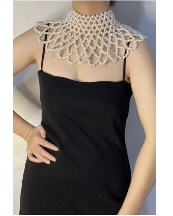 Sexy Accessories Women Bikini Pearl Chest chain Body Chain Jewelry Totally Hand-made Bra Fringed For Beach Nightclub Waist Chain