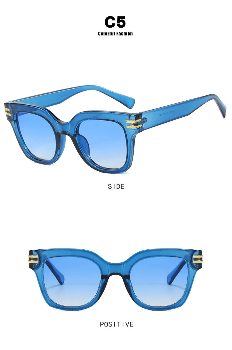 Square Oversized Sunglasses 2025 Trendy Premium UV Blocking Driving Sun Glasses for Men Women personality Unisex Eyewear Shades