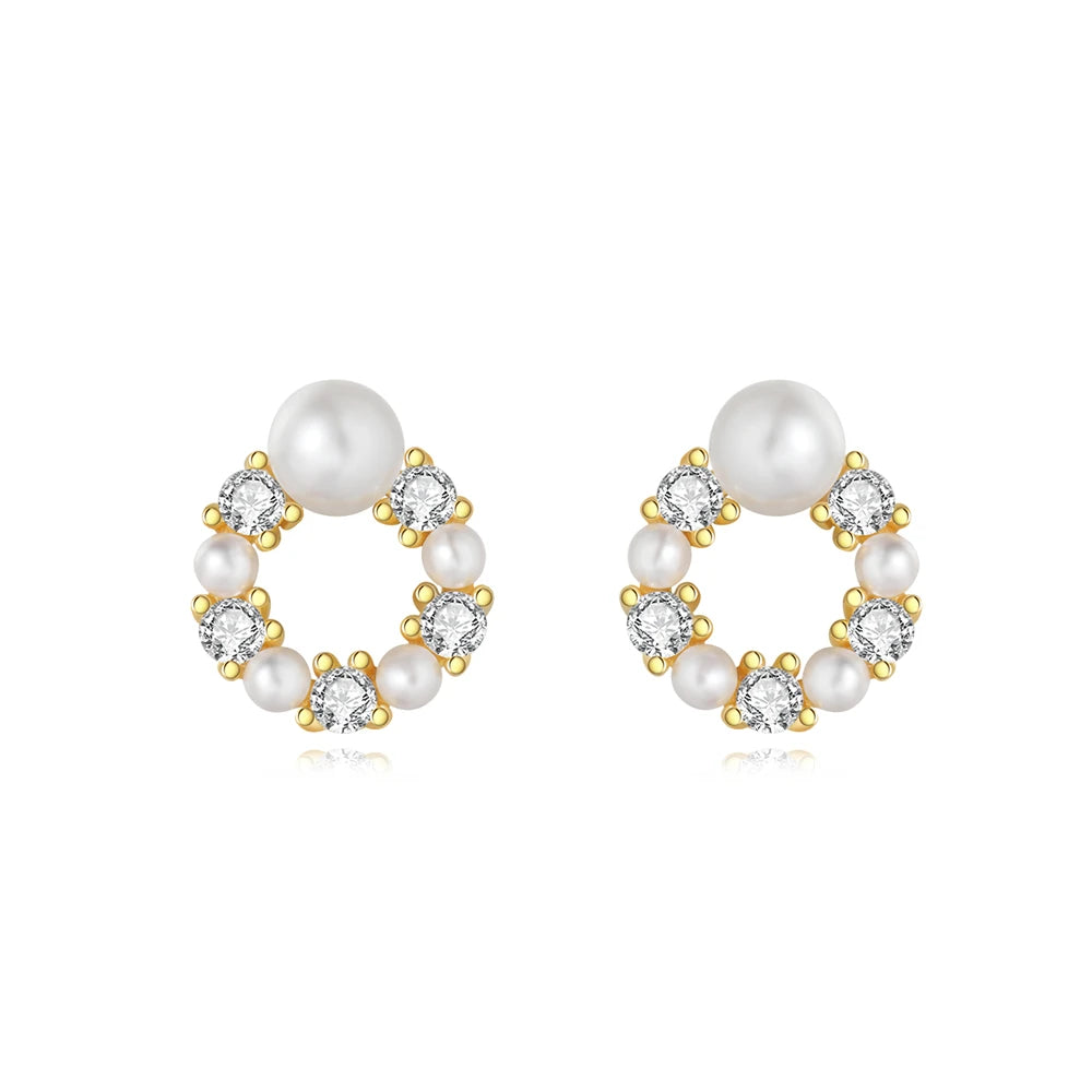 2025 HOT 925 Sterling Silver Stud Earrings S925 Heart Shaped Zircon Simple Fine Wedding Jewelry Christmas Thanksgiving Gifts